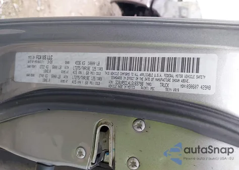 2020 Ram 2500 Tradesman 4X4 6'4 Box z USA, uszkodzony, nr VIN 3C6UR5CL4LG163798